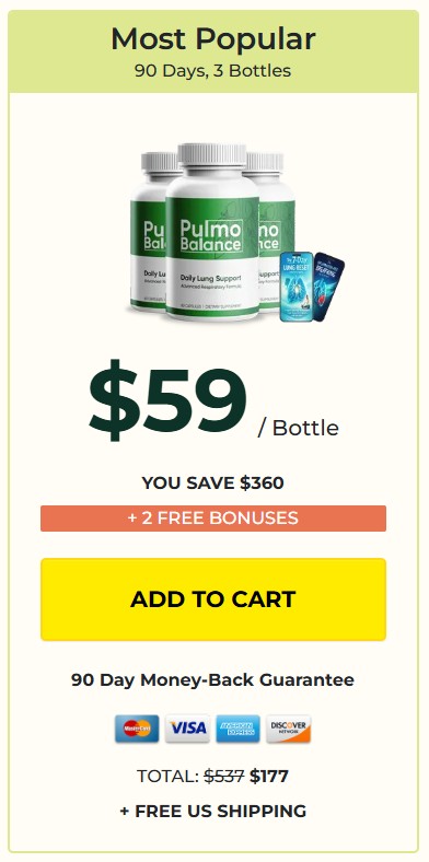 Pulmo Balance 3 Bottle Price